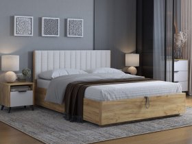 Кровать двуспальная 1,6м Юлия в Чернореченском - chernorechenskij.mebel-nsk.ru | фото
