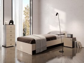 Кровать односпальная 0,9м Гиза в Чернореченском - chernorechenskij.mebel-nsk.ru | фото