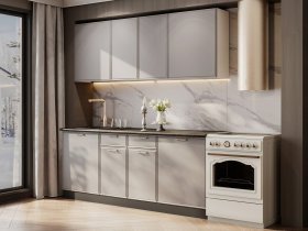 Кухонный гарнитур «Адель» 2,0м (нео) в Чернореченском - chernorechenskij.mebel-nsk.ru | фото