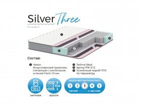 Матрас Silver Three в Чернореченском - chernorechenskij.mebel-nsk.ru | фото